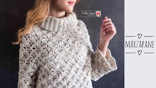 MAGLIONE TOP DOWN UNCINETTO quotMARZAPANEquot [upl. by Gylys]