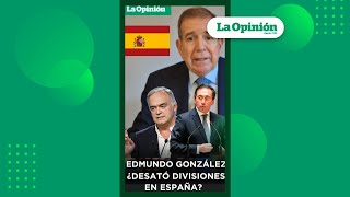 ¿España dividida Edmundo González desató polémica por asilo  La Opinión [upl. by Iarahs]