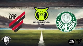 Athletico Paranaense x Palmeiras  25 rodada Brasileirão 2024  EA FC [upl. by Merow179]