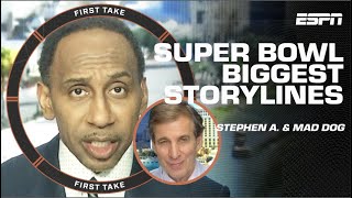 🏆 DYNASTY LOADING 🏆 Stephen A amp Mad Dog reveal their BIGGEST Super Bowl storyline  First Take [upl. by Kore]