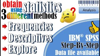 Descriptive statistics in SPSS [upl. by Lunna649]