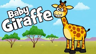 ♪ ♪ Kinderlied Baby Giraffe  Hurra Kinderlieder  Bewegungslied zum Mitmachen [upl. by Ursuline]