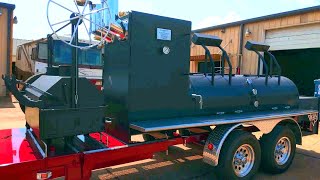 BBQ Trailer 2020  Texas Mobile Smoker [upl. by Philipa572]