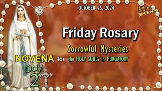 FRIDAY Rosary🌹Day 2 NOVENA for the HOLY SOULS 🔥 Sorrowful Mysteries OCTOBER 25 2024 Scenic [upl. by Namara]