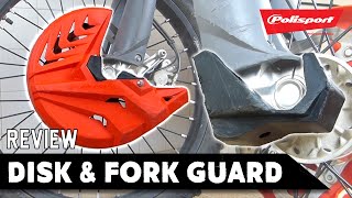 Polisport Universal Disk amp Bottom Fork Guard  Review [upl. by Akcirederf]