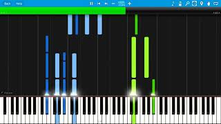 Fletchers Song In Club Whiplash Justin Hurwitz Synthesia Piano Tutorial [upl. by Iana]