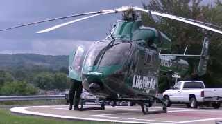 MD900 MD 900 Explorer Helicopter full sound start up and take off Allegheny Life Flight N905LF [upl. by Eanod972]