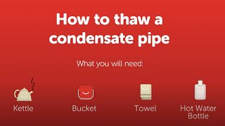 How to thaw a frozen condensate pipe [upl. by Assenat]