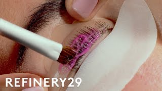 I Got A Lash Lift For The First Time  Macro Beauty  Refinery29 [upl. by Engvall233]