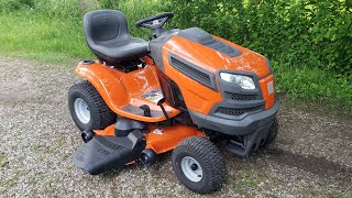 New 24hp 48quot Husqvarna YTH24V48 Review amp Drive [upl. by Etnaed479]