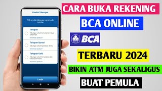 Cara Buka Rekening BCA Online  Buat ATM BCA Baru Secara Online  Terbaru 2024 [upl. by Azeel]