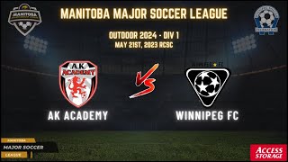 May 21st WSF Div 1 Ak Academy vs WInnipeg FC [upl. by Kristos]