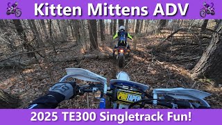 2025 TE300 Singletrack Test  Tdub Shenanigans [upl. by Adnamma202]