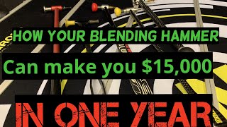 PDR Lesson  Blending ⚒  hail damage💰  dent removal training [upl. by Lytle]