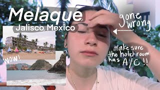 Visiting Melaque Jalisco Mexico  Walk through  Affordable hotel room tour  travel vlog [upl. by Crary]