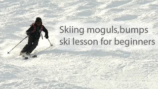 How to ski moguls bumps basics for beginners 2018 [upl. by Blynn]