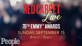 LIVE at The 76th Emmy Awards Red Carpet  PEOPLE [upl. by Marinna657]