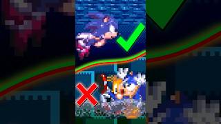 Sonic 3 AIR but Sonic CAN SWIM 😲 Sonic 3 AIR mods Shorts sonicshorts [upl. by Nalyad541]