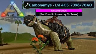 HIGH LEVEL carbonemys taming Ark survival evolved mobile [upl. by Anigriv525]