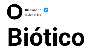 Biótico Significado En Español [upl. by Tyoh]