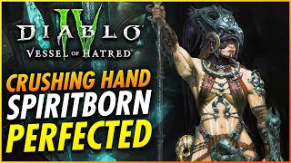 NEW Best Spiritborn Build Perfected End Game Guide  Diablo 4 Vessel of Hatred [upl. by Mailli666]