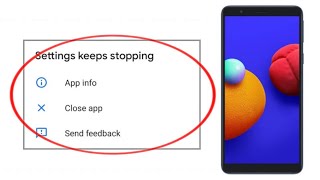 How To Fix Settings Keeps Stopping In Samsung m01 Core Problem 2022 [upl. by Avera818]