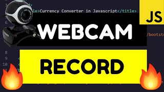 How to Record Video and Audio From Camera Using MediaRecorder WebRTC API in Javascript Full Project [upl. by Siuqaj]