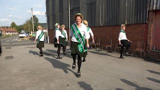 Silkstone Greens North West Morris dance quotSilkstonequot at Bromyard Folk Festival 2023 [upl. by Neehcas]