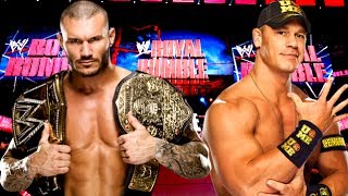 WWE Royal Rumble 2014 Randy Orton vs John Cena WWE World Heavyweight Championship MCP [upl. by Knobloch]