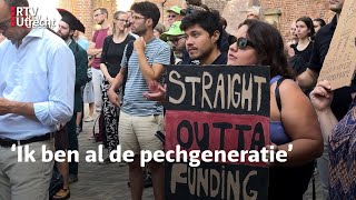 Start academisch jaar UU begint met protest  RTV Utrecht [upl. by Ehcrop982]