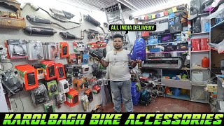 CHEAP AND BEST BIKE MODIFICATION IN KAROL BAGH  JEET GRAPHICS  BIKE ACCESSORIES  KAROL BAGH DELHI [upl. by Senoj]