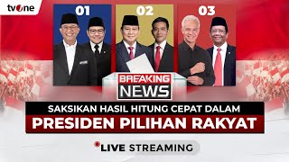 LIVE Hitung Cepat Pilpres 2024  Presiden Pilihan Rakyat  tvOne [upl. by Annaierb]