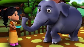 Hathi Raja Kahan Chale  Hindi Nursery Rhymes  Baby Rhymes  Kids Song  हाथी राजा कहाँ चले [upl. by Kram]