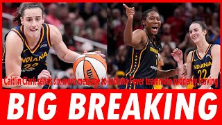 Caitlin Clark sends six word message to Indiana Fever teammate suddenly leaving [upl. by Nethsa]