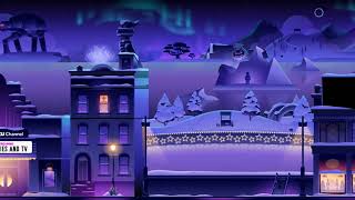 Rokus City Stroll Movie Magic Screensaver Winter 2022 Edition [upl. by Imehon922]