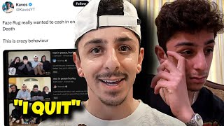 Faze Rug BREAKS DOWN After BEING CANCELLED Over Bosley’s Passing [upl. by Ibrek]