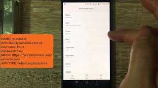 Lycamobile UK APN Settings for Android  2020 Fast 4G internet Setting [upl. by Novehs]