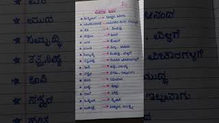 Kannada grammarkannada padagala arthakannada meaningkannada grammar classes in hindi and urdu [upl. by Jaycee502]