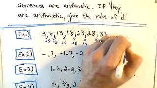 Quick Intro to Arithmetic Sequences [upl. by Bobbee402]