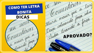 ✅COMO TER LETRA BONITA Caligrafia Deixe SEU NOME nos Comentários [upl. by Anisor]