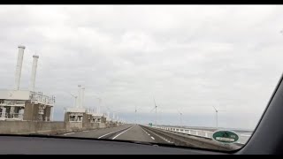 Netherlands Oosterscheldekering  Eastern Scheldt Storm Surge Barrier [upl. by Mendie]