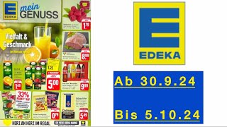 EDEKA Prospekt Angebote Rabatte Gültig von 30924 bis 51024​⁠Werbungde [upl. by Dahlia]