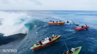 Teahupoo Du Ciel  Surfing [upl. by Dlarej]