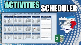 Learn How To Create This Yearly Activity Scheduler In Excel FREE Download Inside [upl. by Origra]