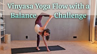 Challenge Balance Mind Body Flow  Vinyasa Yoga Flow 1hr [upl. by Calisa]