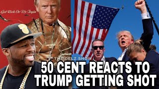 50 Cent Reaction to Donald Trump getting Shot donaldtrump 50cent joebiden [upl. by Chouest]