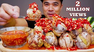 BALUT WITH EXTREME SPICY CHILI VINEGAR  Mukbang Asmr  ALFIE EATS [upl. by Carnahan474]