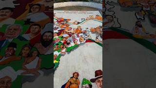 100 hrs 100 portraits  84000 sqft rangoli WORLD RECORD  challenge completed 👍🏻 [upl. by Hall]