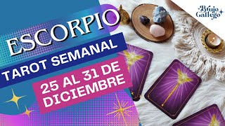 Escorpio Semanal 25 a 31 de Diciembre ♏ FELIZ NAVIDAD ❗️ 🔮Brujo Gallego🔮 [upl. by Nareht]