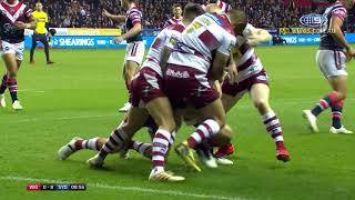 WCC Highlights Wigan Warriors v Sydney Roosters  NRL on Nine [upl. by Yraht]